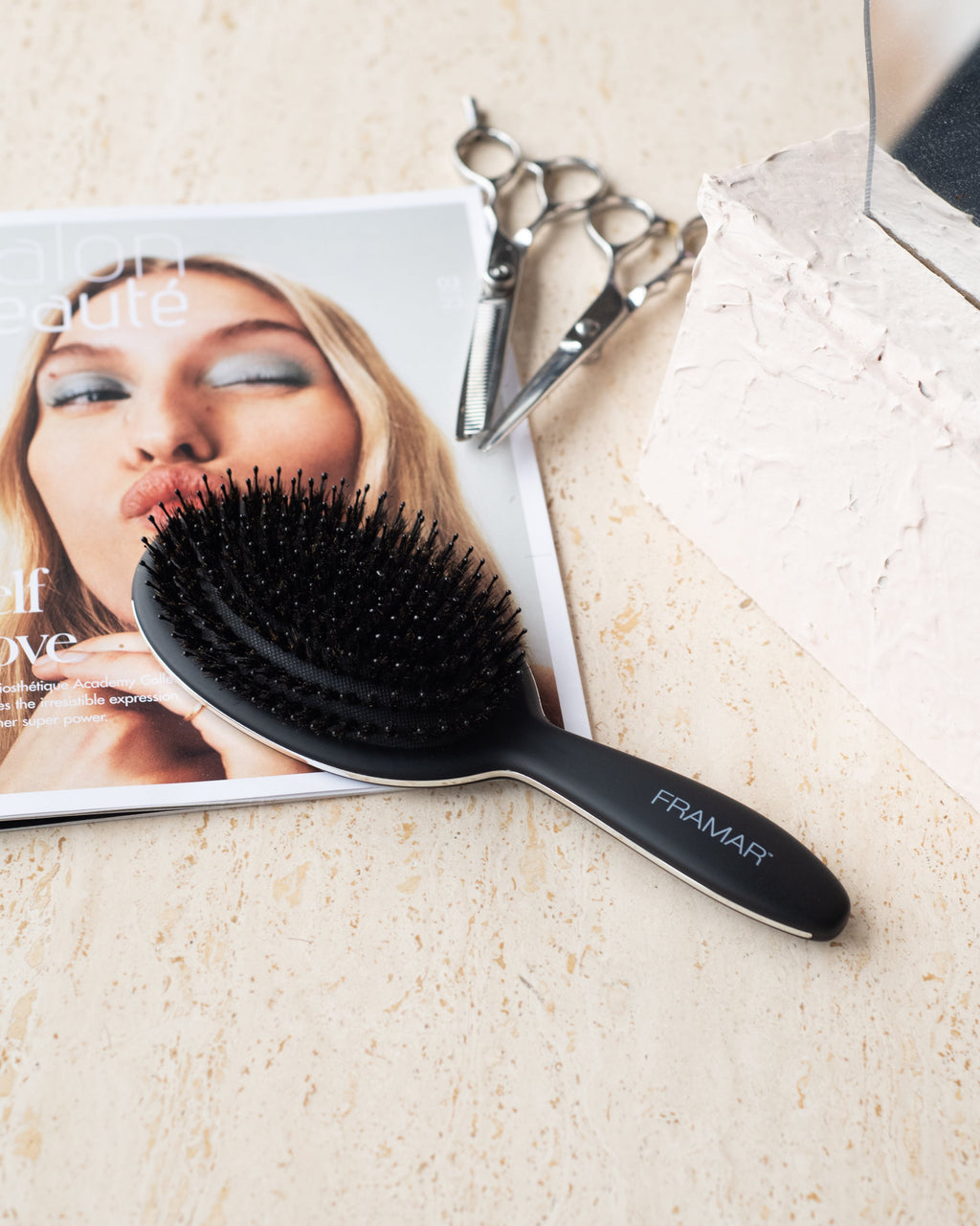 Framar Polish Oval Brush Hair Brush Framar
