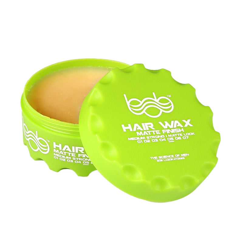 BOB Wax Deal - 48x Bob Hair Wax Matte Finish Medium Hold Matte Look 150ml GREEN Inside