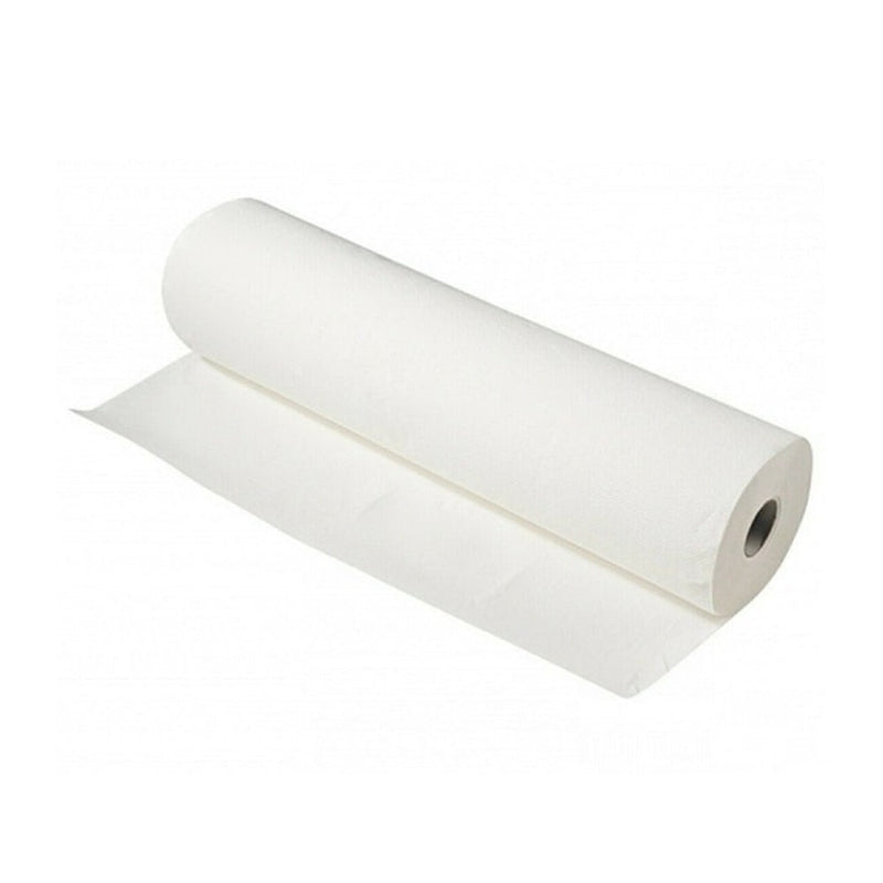 Bob Bed Roll Non-Woven Perforated without Crosscut White 80cm x 100m