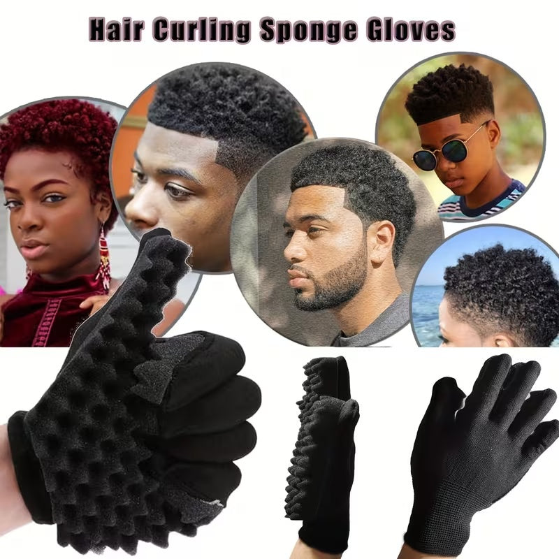 Bob Afro Hair Curling Sponge Glove - Twist & Wave Barber Accessories Bob