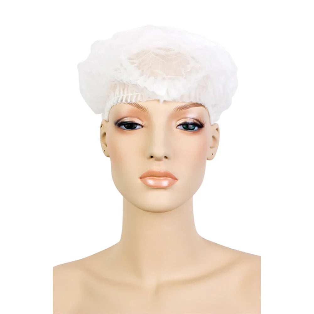 Bob Disposable Beauty Crinkle Cap White 100pk Disposables Bob