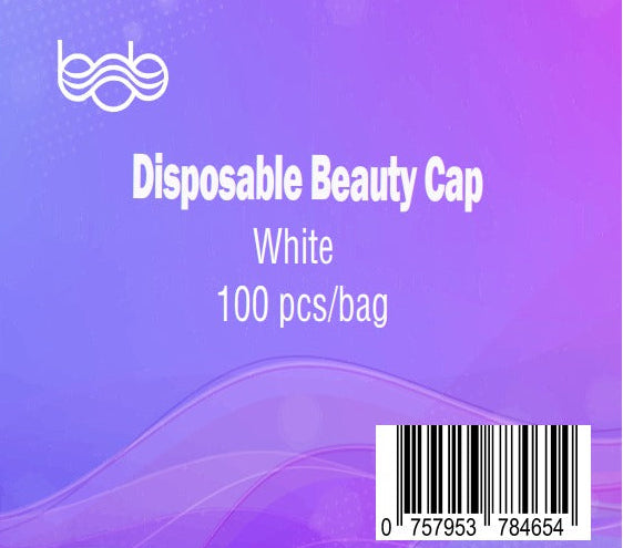 Bob Disposable Beauty Crinkle Cap White 100pk Disposables Bob
