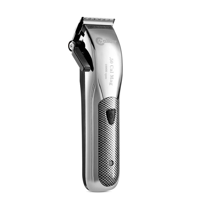 Caliber .50 Cal Mag Cordless Clipper Silver with Charging Dock (Gen 3) Side