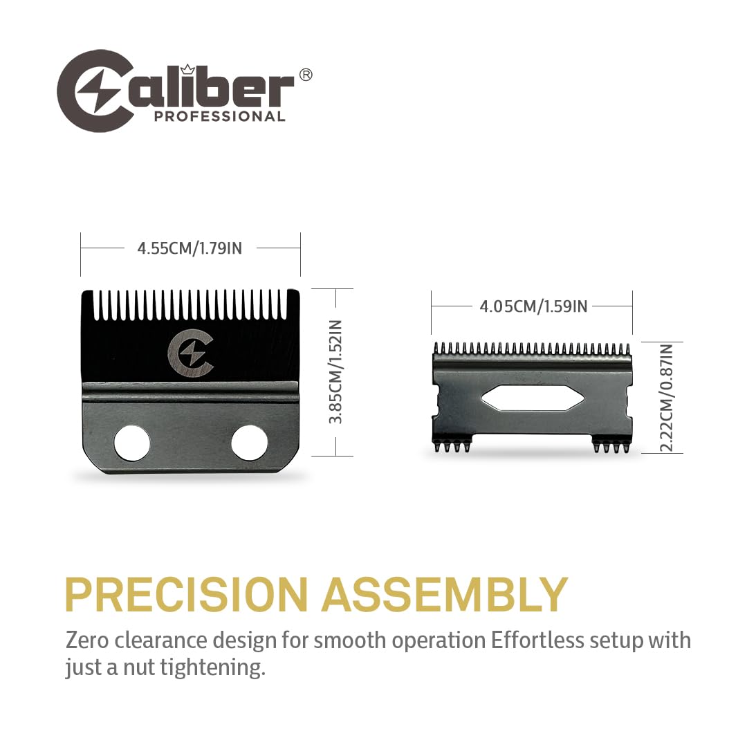 Caliber .50 Cal DLC Ciipper Fade Replacement Blade Trimmer/Clipper Blades Caliber