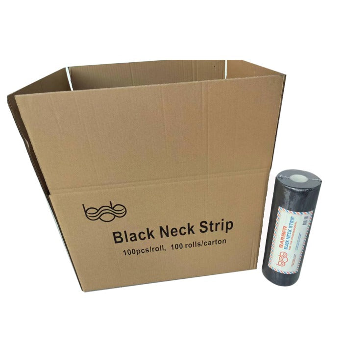 Carton of 20x Bob Neck Strips Roll Black 5pk - 100 Rolls in Total Neck Rolls Bob