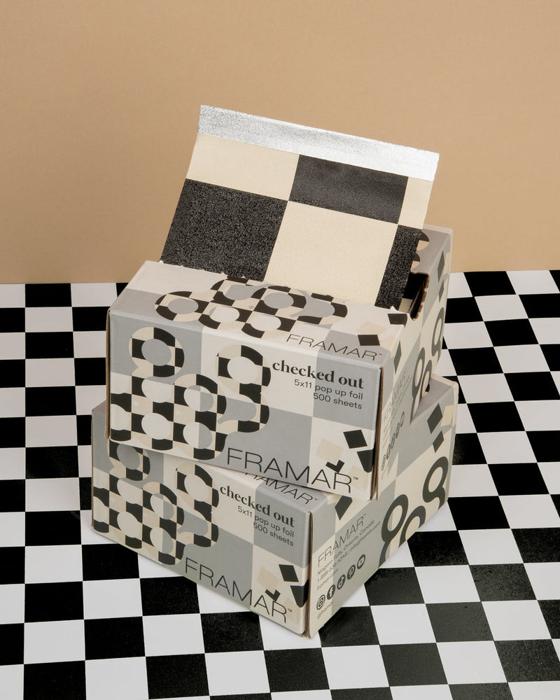 Framar Pop Up Checked Out 5x11 500 Sheets Foil Framar
