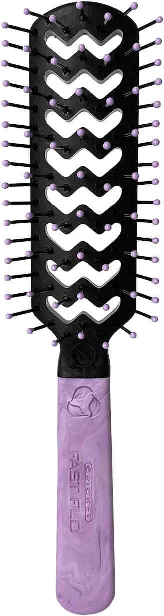 Cricket Static Free Pretty Karma Fast Flo Vent Planet Purple Brush Hair Brush Cricket