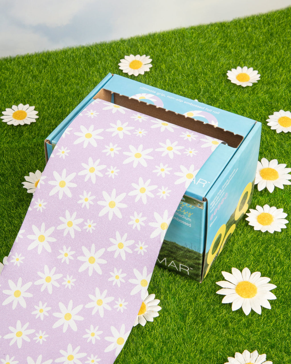 Framar Embossed Foil Roll 12.7cm x 97.5m Whoopsie Daisy 100m Foil Framar