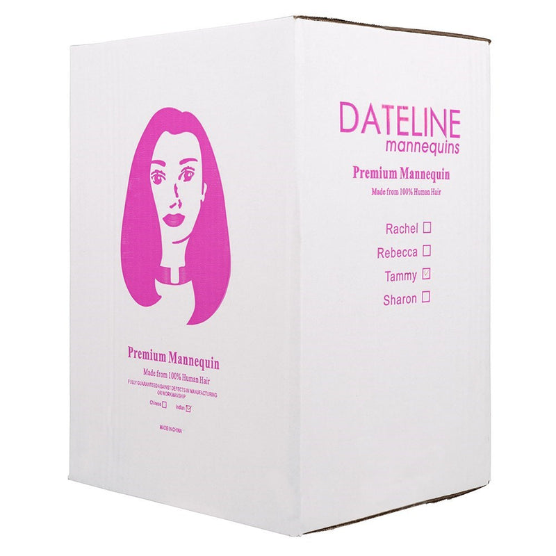 Dateline Professional Mannequin with Shoulders Medium Indian Hair Blonde - Tammy 16inch Mannequin Dateline
