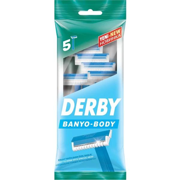 Derby Razor For Body & Delicate Area Shaves 5pk Razor Blades Derby