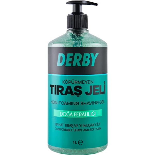 Derby Professional Turkish Non Foaming Shaving Gel 1L - Nature Refreshment