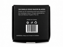 Dragon Single Edge Professional Razor Blade Refill - 100 Swedish Stainless Steel Blades
