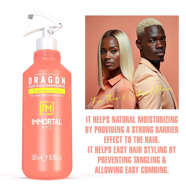 Immortal Infuse Leave-In Spray Dragon Blood 500ml Hair Treatment Immortal