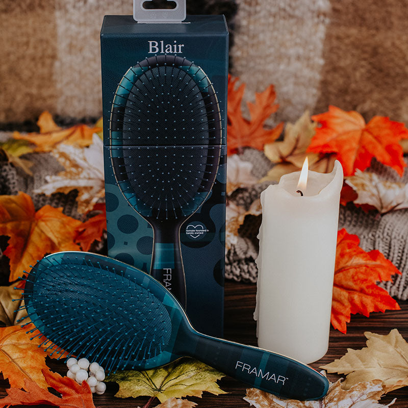 Framar Plaid Hair Day Detangle Brush - Blair Hair Brush Framar