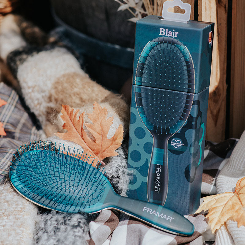 Framar Plaid Hair Day Detangle Brush - Blair Hair Brush Framar