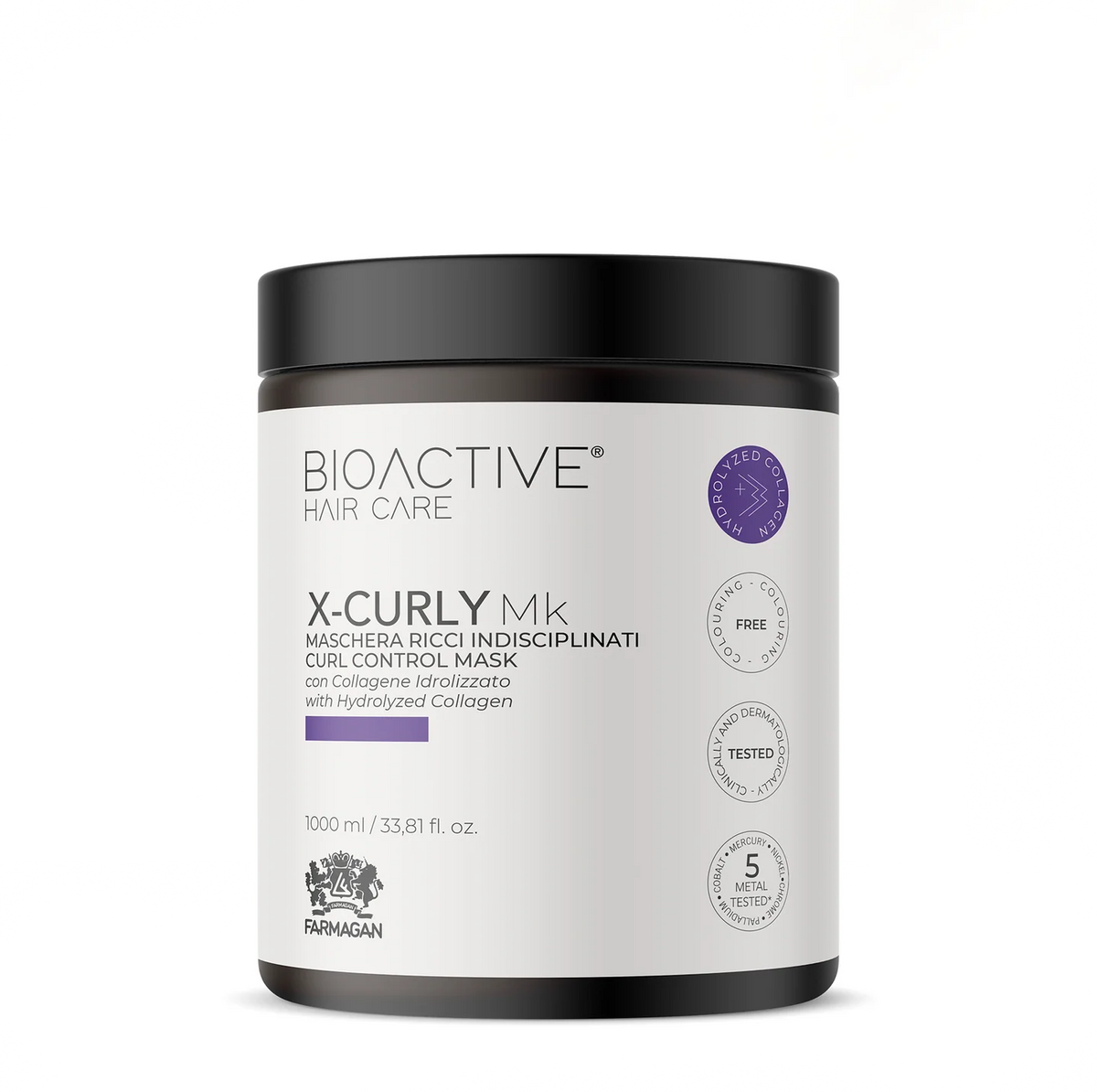 Farmagan Bioactive Hair Care X-Curly Mk Curl Control Mask 1000ml