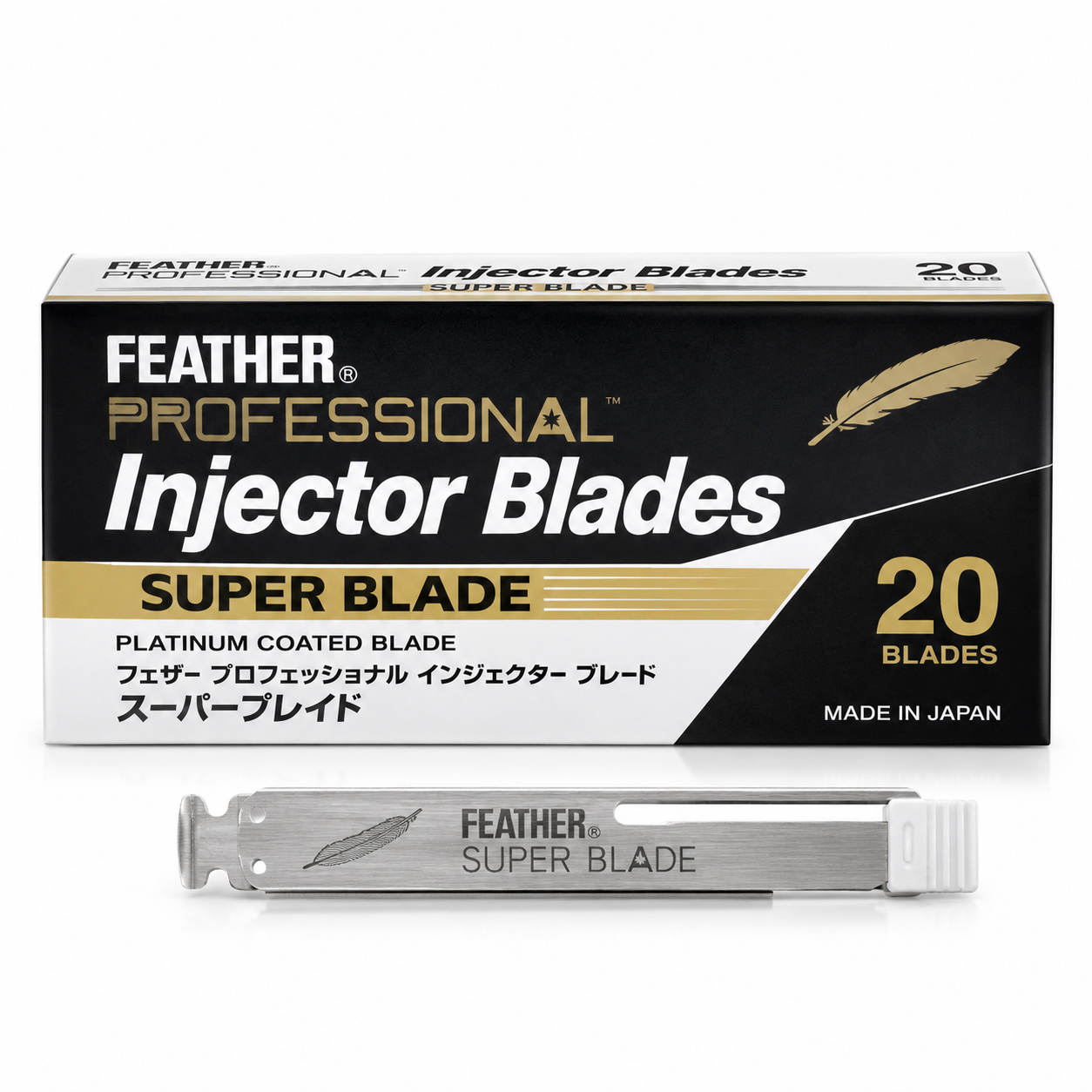 Feather Professional Injector Blades Super Blade 20pk BLFPS20 Razor Blades Feather
