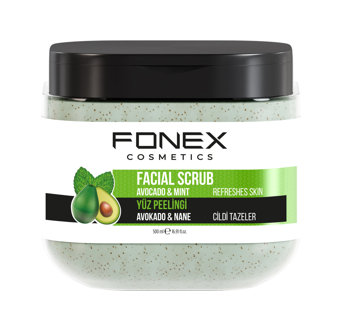 Fonex Facial Scrub Avocado & Mint 500ml Facial Products Fonex