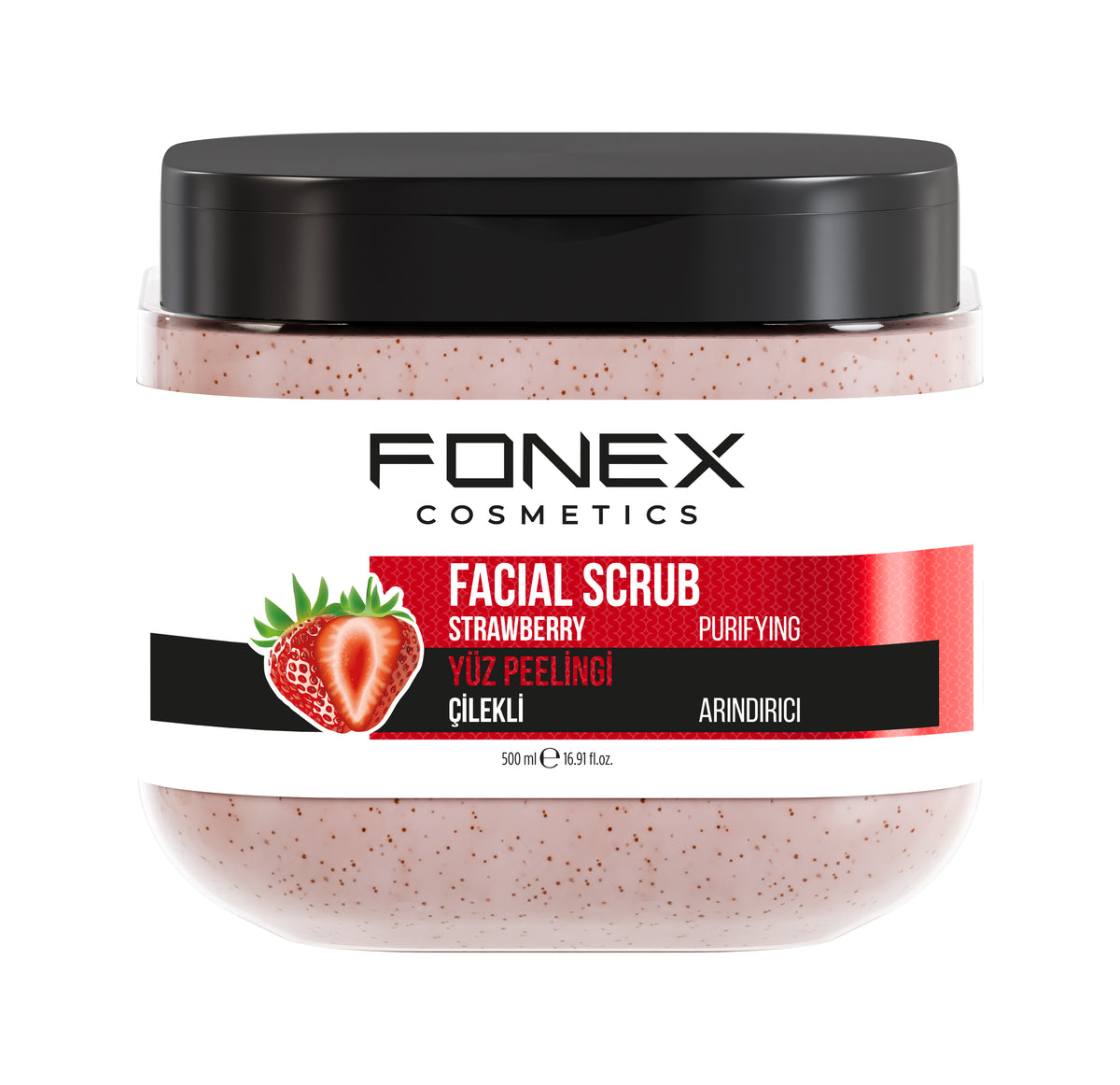 Fonex Facial Scrub Strawberry 500ml Facial Products Fonex
