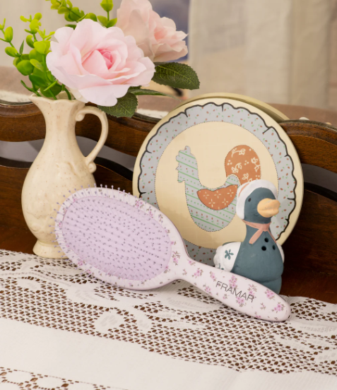 Framar Country Charm Oval Detangle Hair Brush - Meadow Hair Brush Framar
