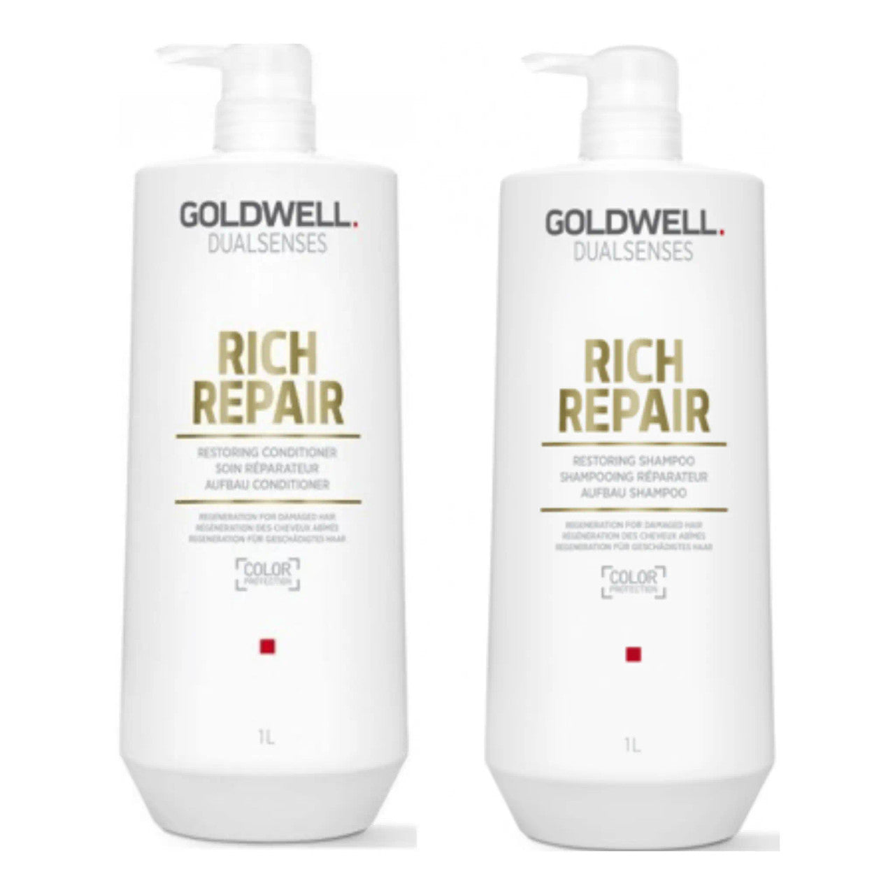 Goldwell Dualsenses Rich Repair Restoring Shampoo and Conditioner 1L Duo Set