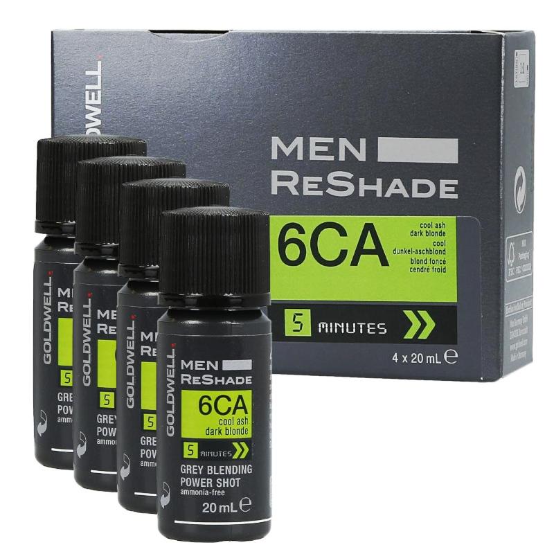 Goldwell ReShade For Men 6CA Cool Ash Mid Blonde Hair Colour – 4 x 20ml