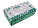 The Glove Company Clear Vinyl Powder-Free Disposable Gloves Extra Large 100pk Gloves Black Air