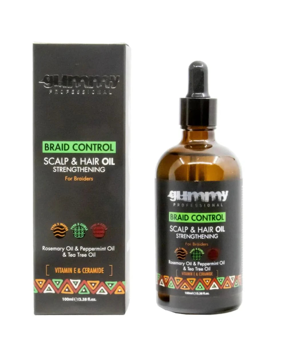 Gummy Professional Braid Control Rosemary Scalp & Hair Oil 100ml Hair Oil and Serum Gummy