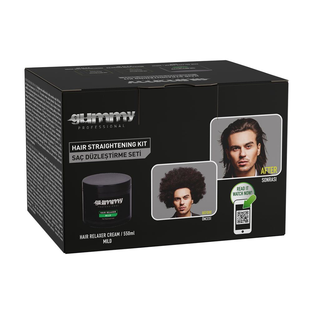 Gummy Professional Hair Relaxer Set - Mild 550ml Keratin Gummy