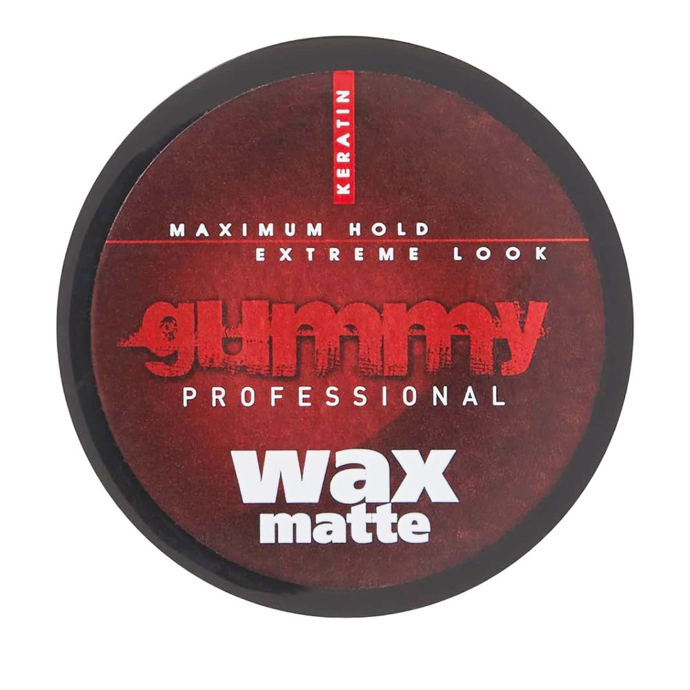 36x Gummy Professional Wax Matte Maximum Hold with Keratin 150ml (1x Box) Hair Wax Gummy