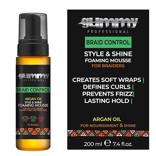 Gummy Professional Braid Control Foaming Argan Mousse 200ml Hair Treatment Gummy
