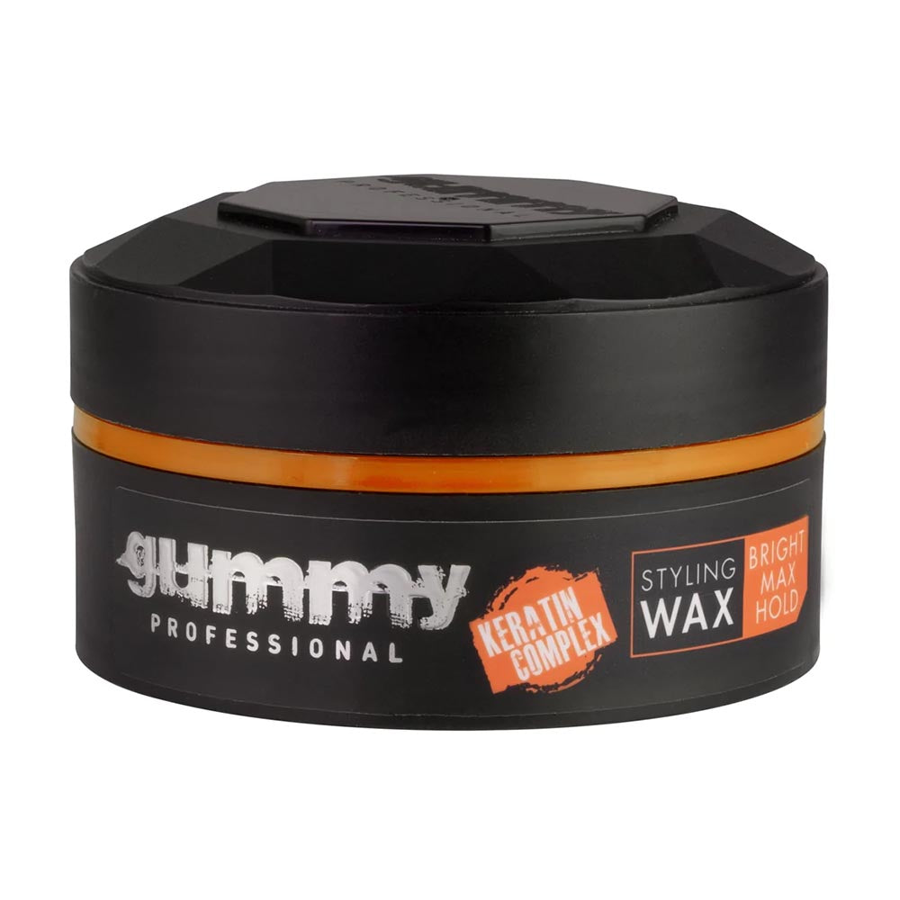 3x Gummy Professional Bright Finish Orange Hair Styling Wax 150ml Hair Wax Gummy