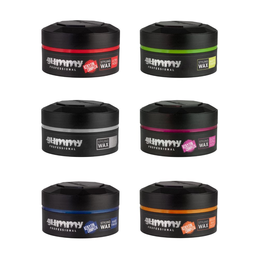36x Gummy Professional Mixed Box of Styling Wax 150ml Hair Wax Gummy