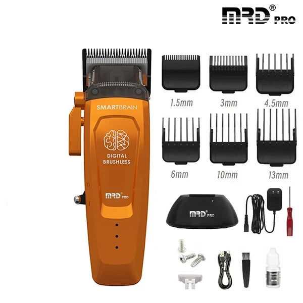 MRD PRO Smart Brain Digital Brushless Clipper - Orange Clipper MRD