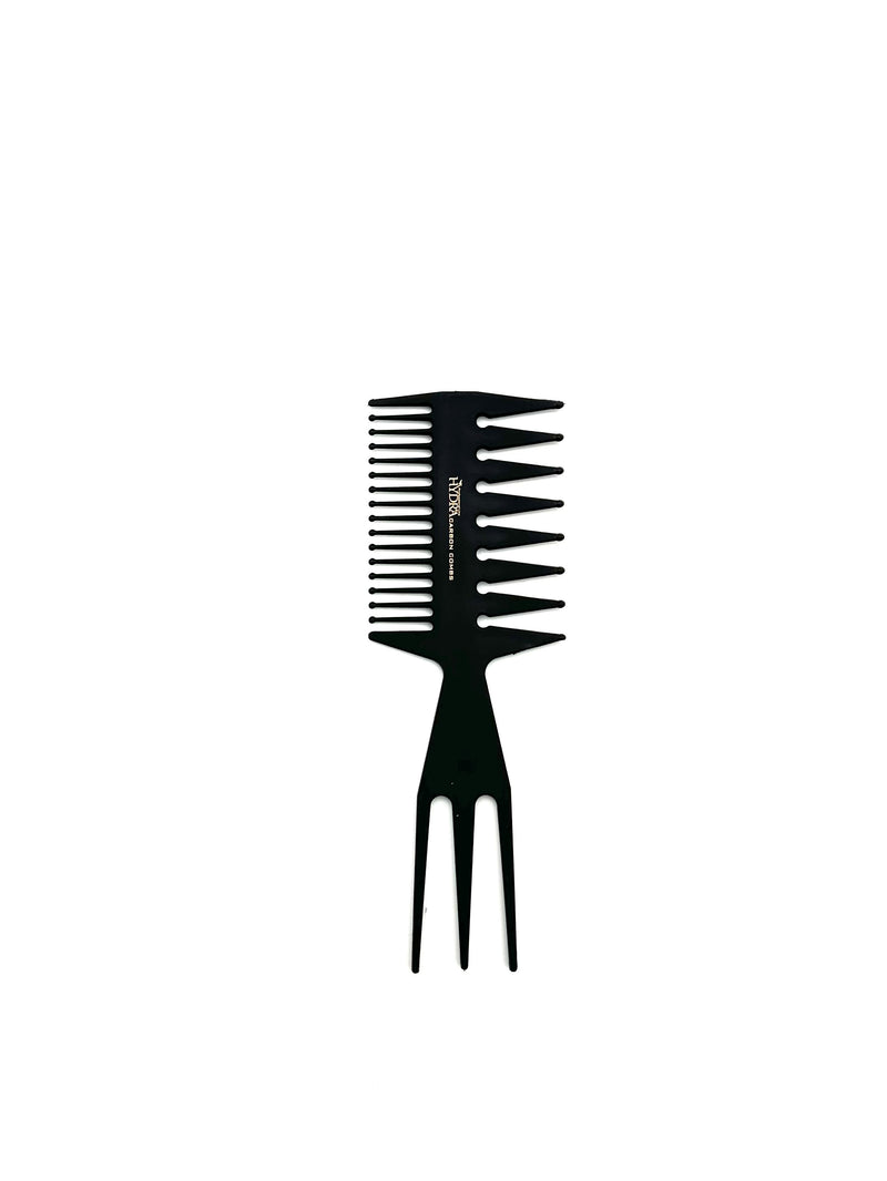 Hydra Double Toothed Carbon Comb 2135 Retail Hydra