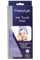 Freestyle Hair Towel Wrap Large Purple Retail Freestyle
