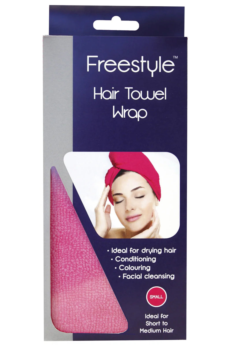 Freestyle Hair Towel Wrap Small Pink