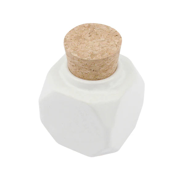Hawley Heavy Porcelain Dappen Dish With Cork Lid #4017B Eyebrow Hawley