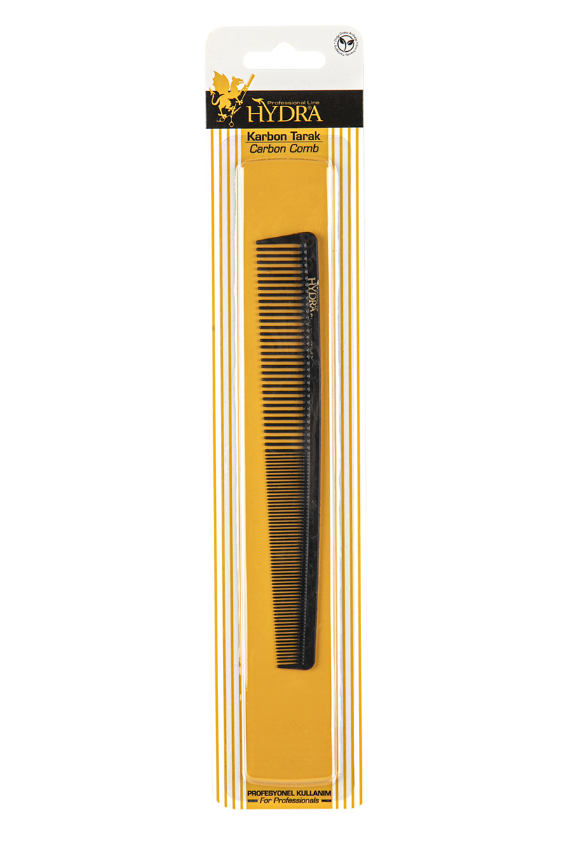 Hydra Tarko HD-2129 Professional Carbon Anti-Static Hair Cutting Comb Comb Hydra