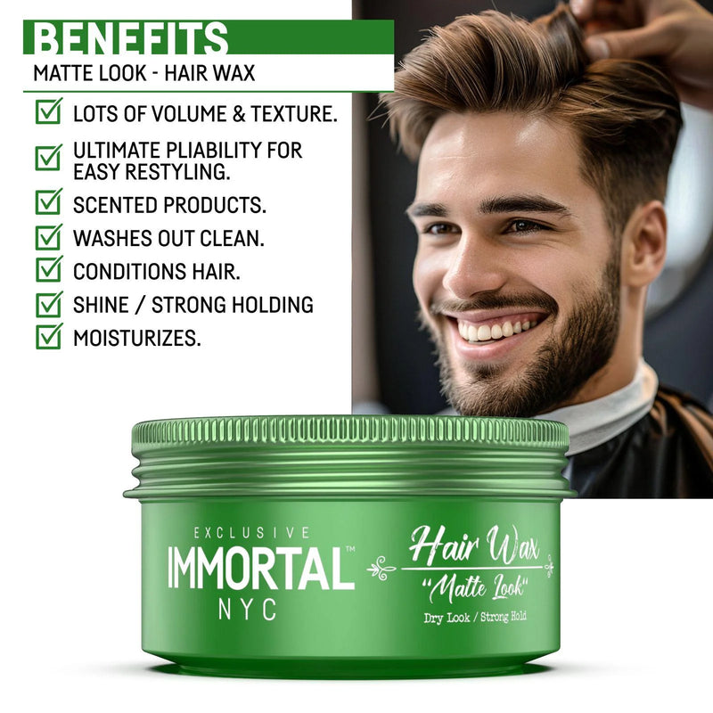 Immortal NYC Matte Look Hair Wax 150ml Hair Wax Immortal