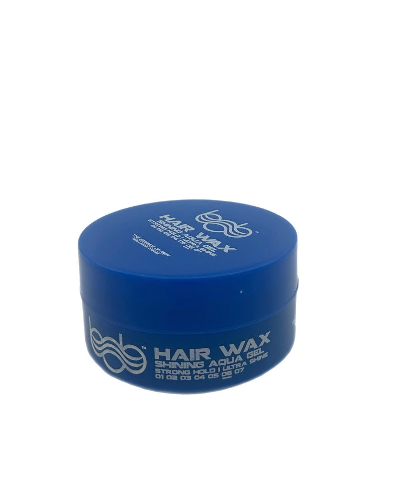 Bob Wax Deal - 48x Bob Hair Wax Shining Aqua Gel Strong Hold Ultra Shine 150ml Blue