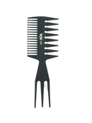 BOB Professional Antistatic Carbon Rake Comb Black 034 Retail Bob