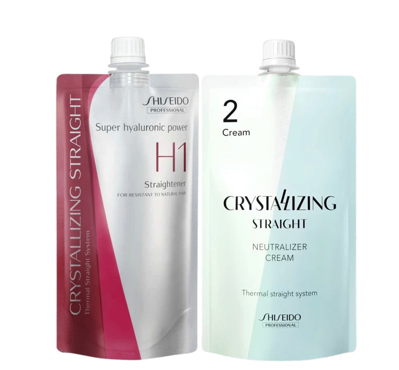 Shiseido H1 + 2 Straightening Kit Permanent Straightening Systems & Relaxers Shiseido