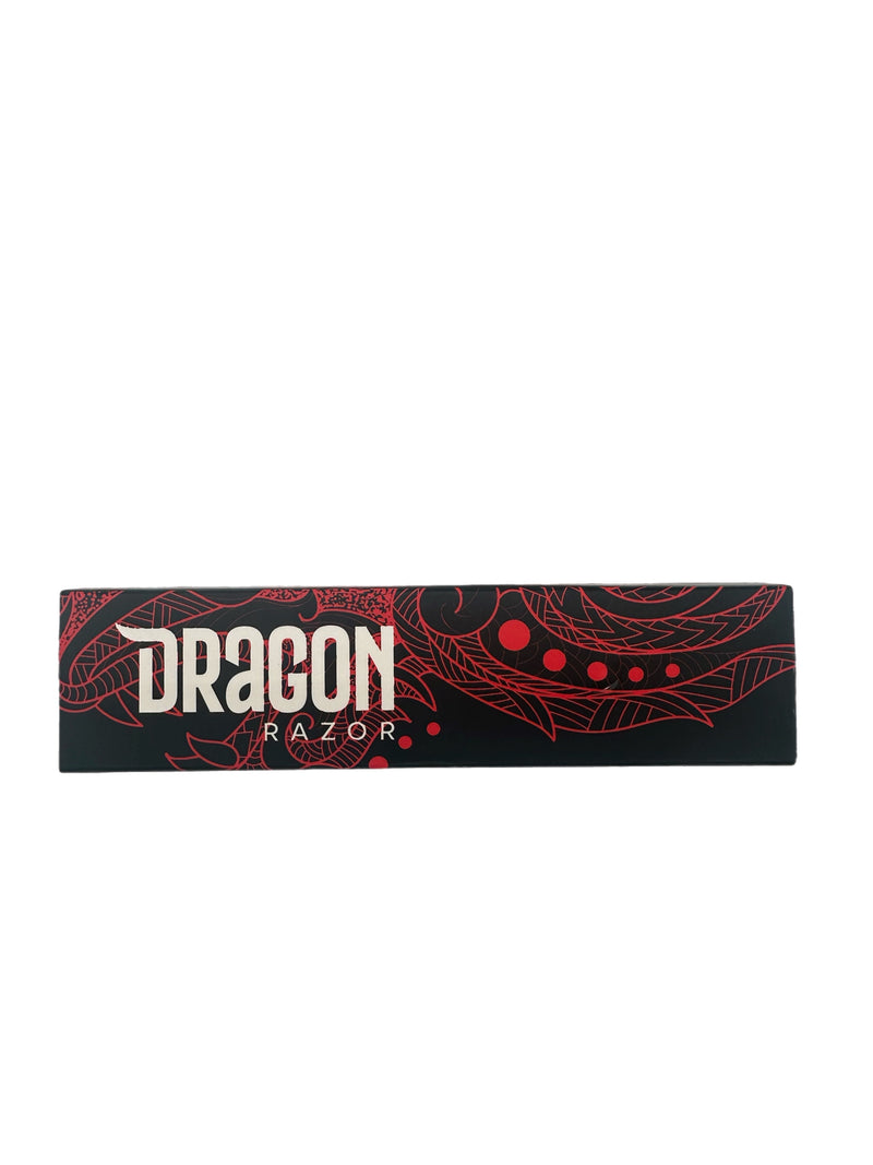 Dragon Razor Cut Throat Single Edge Razor Black and Red