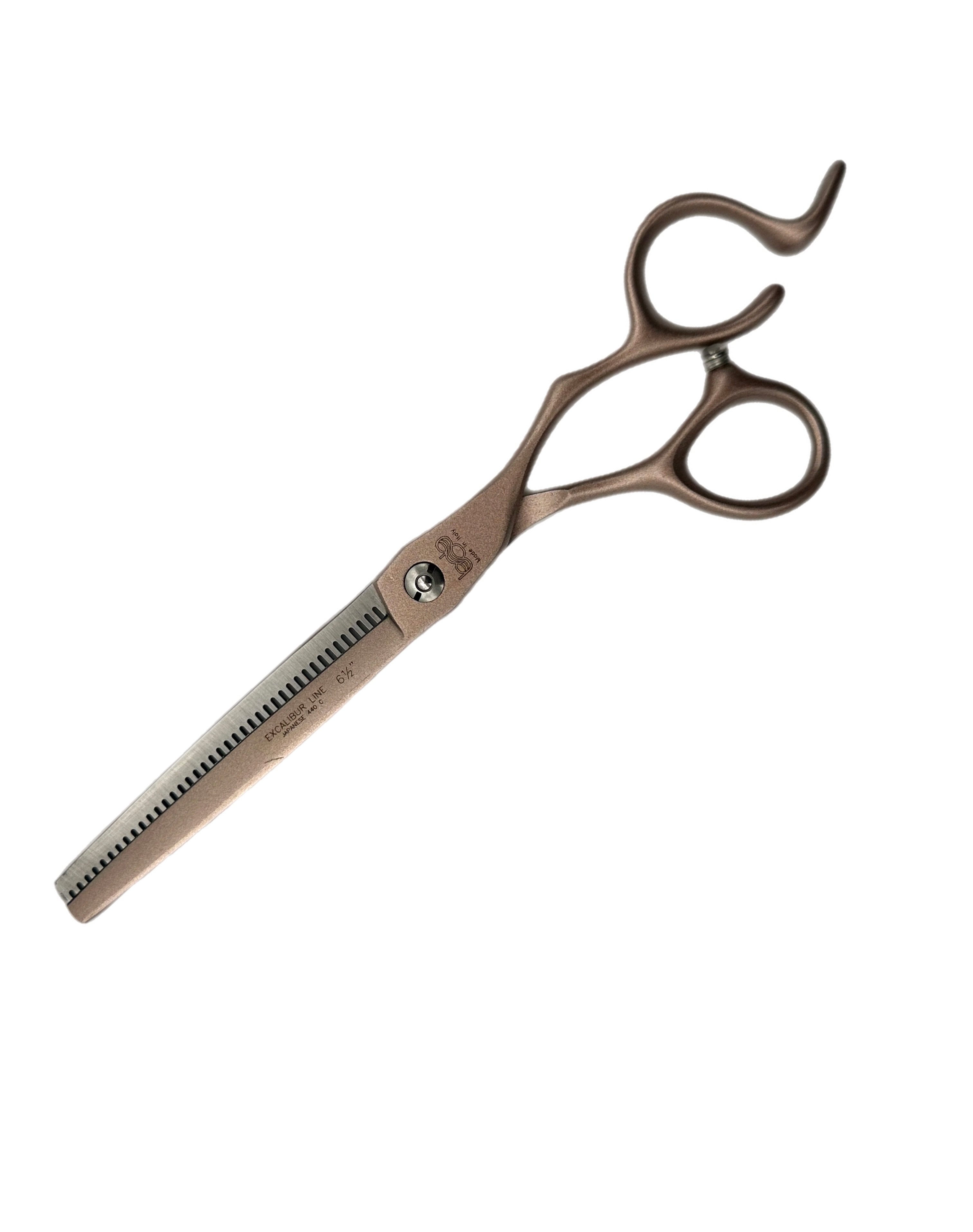 BOB Excalibur Edition Gold 6.5 Inch Japanese Steel Thinning Scissor Steel - Made In Italy Scissors Bob