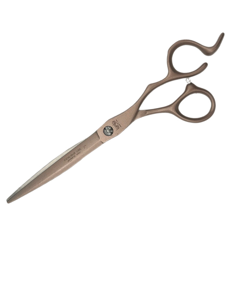 BOB Excalibur Edition Gold 7 Inch Scissor Japanese Steel - Made In Italy