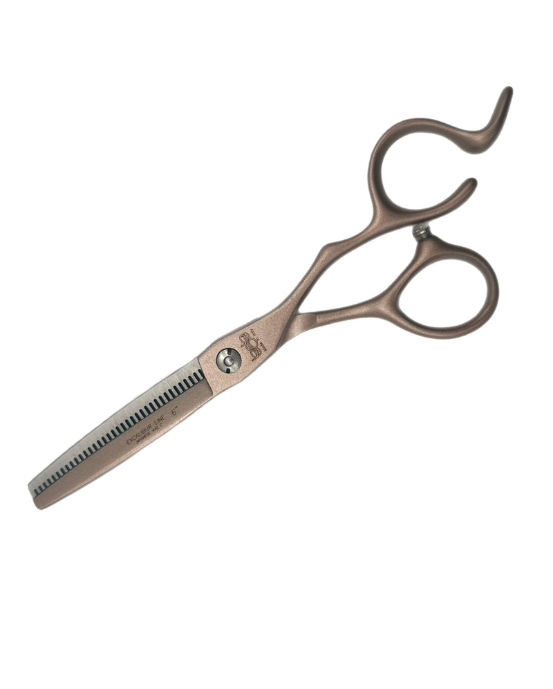 BOB Excalibur Edition Gold 6 Inch Thinning Scissor Japanese Steel - Made In Italy