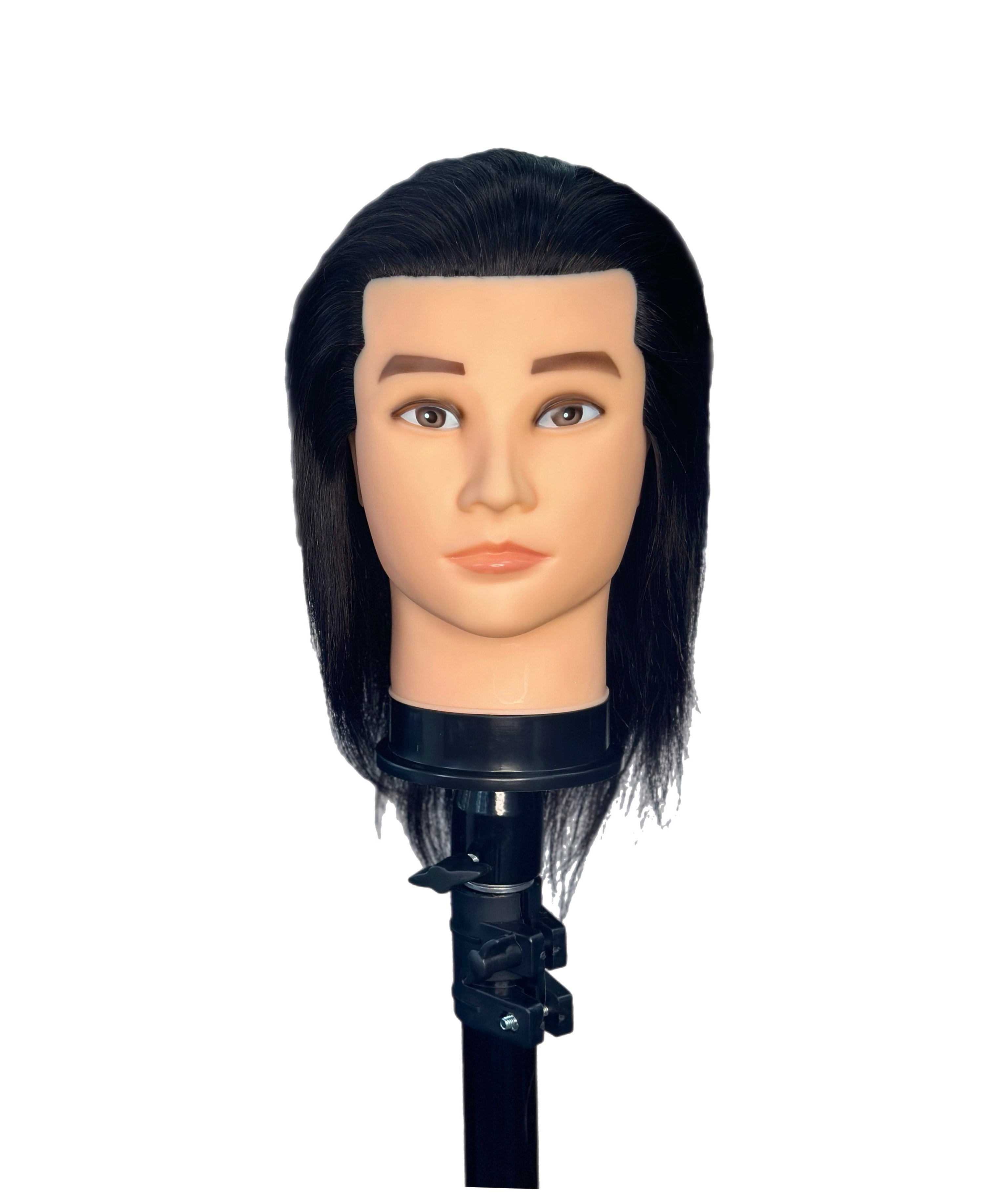 Deyaz Professional Mannequin 8 Inch 100% Human Hair Black - Karl Mannequin Deyaz