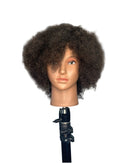 Deyaz Professional Mannequin 8 Inch 100% Human Hair Curly Dark Brown - Rowa Mannequins Deyaz