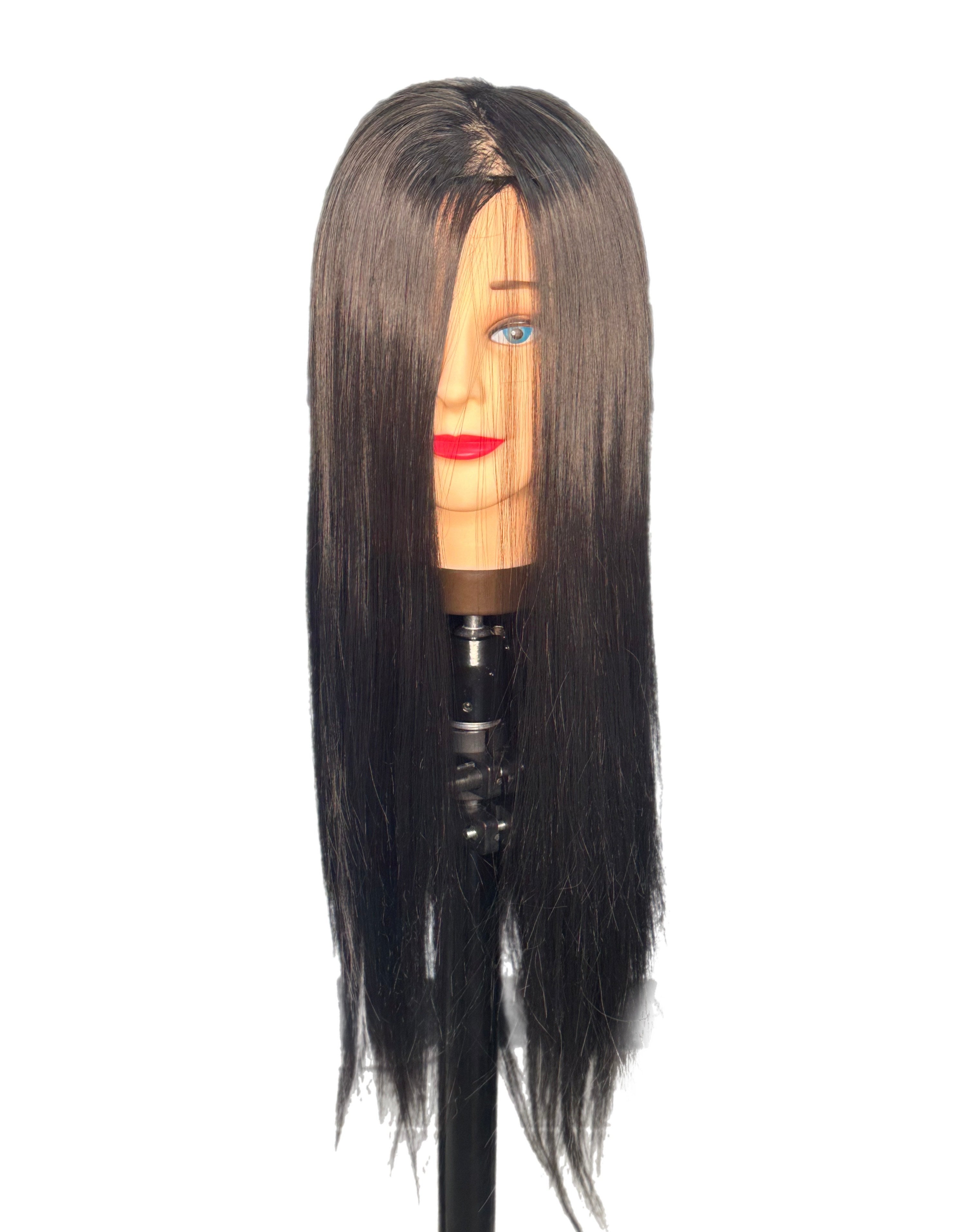 Deyaz Professional Mannequin 24 Inch 100% Synthetic Hair Black - Dee Mannequin Deyaz